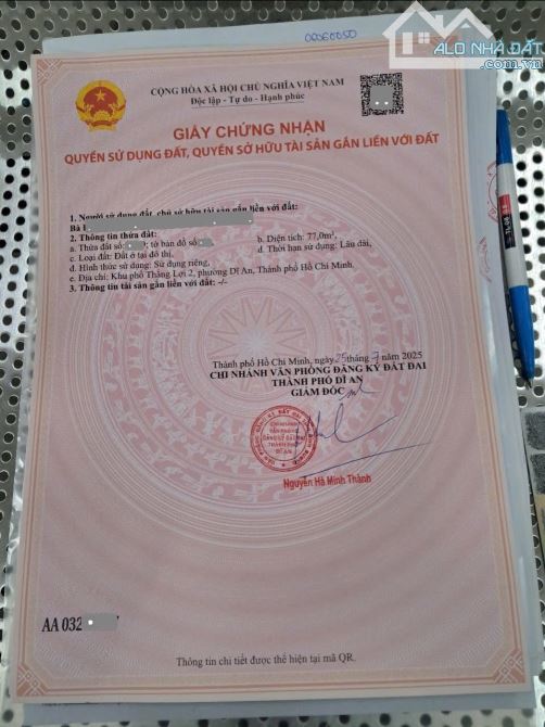 nhà 77m2 2,75 tỷ gần chợ Xóm Vắng 200m, p.Dĩ An, Tp.Dĩ An - 4