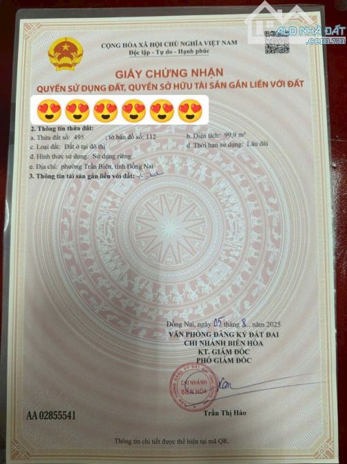 Bán lô đất đẹp, 5x20, KDC Quang Vinh, vị trí kinh doanh chỉ 4 tỷ 380 - 4