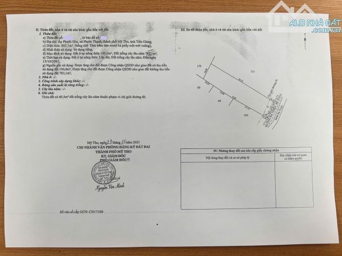 Lô đất MẶT TIỀN đường Ba Thiện. Rộng 423 m2. Cách Quốc lộ 1A 500m. Trung An, Đồng Tháp - 5