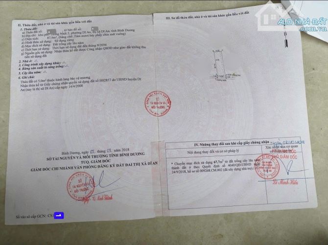 nhà và dãy trọ 87,9m2 2ty9 TL / Lô gần chợ Xóm Nghèo 200m, p.Dĩ An, Tp.Dĩ An - 6