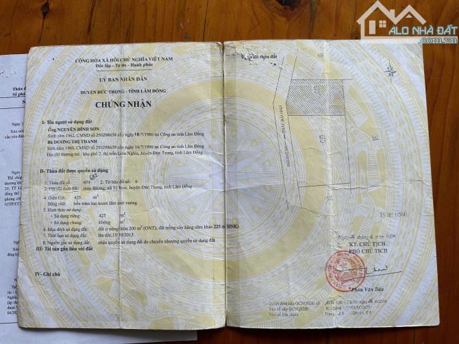 Bán đất 11mx27m mặt tiền đường nhựa vào KDL Thác Bảo Đại,xã Tà Hine,Lâm Đồng 890 triệu - 6