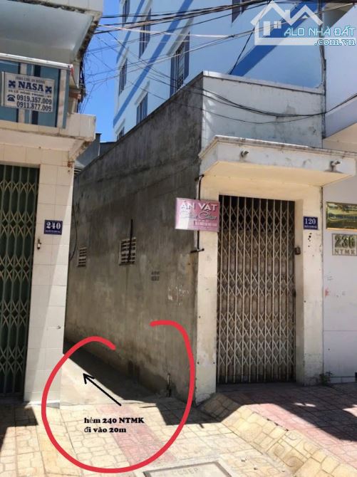 Bán nhà hẻm cách đường Nguyễn Thị Minh Khai TTTP Nha Trang  tầm 50m giá 3,150ty ngag 6,7m - 7