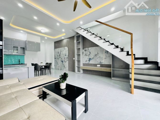 NHÀ 1 TRỆT 1 LẦU – PHÚ HÒA  sân ô tô, phòng khách, 3PN, bếp, 2WC - 7