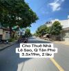 Cho thuê nhà mặt tiền Lê Sao, Quận Tân Phú, 3.5x19m, 2 lầu
