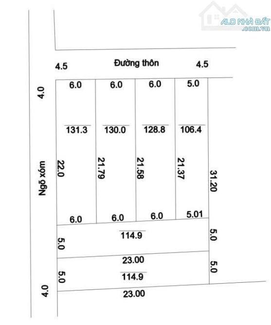 Bán mảnh đất 704m2 lô góc xã Hoàng Văn Thụ, có 200m2 thổ cư lên full thổ cư phân lô cực đẹ