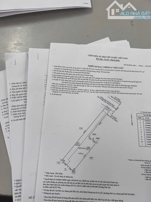 Bán đất kinh doanh xây trọ gần ngã tư Thùng Thơ Phú An Bến Cát