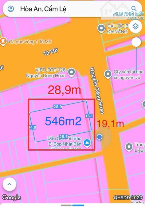 🔥 BÁN LÔ ĐẤT LỚN HIẾM HOI 546M2 – SÁT NGÃ 4 CÔNG HOAN , GẦN BẾN XE TRUNG TÂM ĐÀ NẴNG