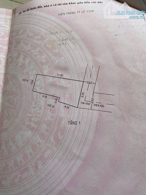 Bán Nhà C4 Luỹ Bán Bích, DT 51m2, Sổ Hồng riêng, hẻm oto, Chỉ 3,4 tỷ
