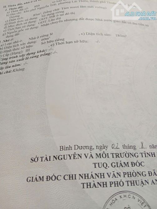 Bán nhà 1 trệt 2 lầu tại Lái Thiêu gần chợ Lái Thiêu giá 5 tỷ 700