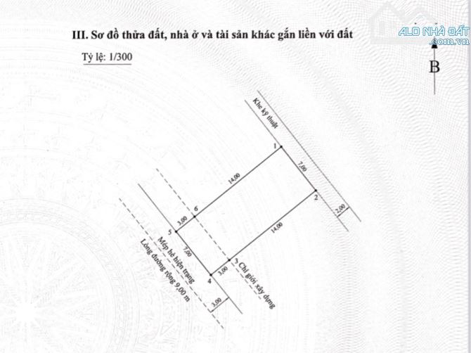 Bán đất lô 6b Lê Hồng Phong ngay gần vườn hoa - 103 triệu/m2(12,257 tỷ) - Tây Nam - 1