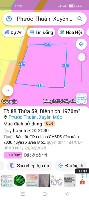 CẦN BÁN SIÊU PHẨM ĐẤT VIEW RUỘNG VỊ TRÍ TUYỆT ĐẸP SÁT BÊN THỊ TRẤN ĐÔNG DÂN CƯ,GẦN BIỂN.. - 1