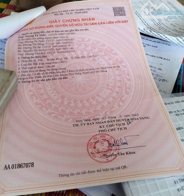 📌📌📌LÀM VIỆC TRỰC TIẾP GIÁ TỐT !!!bán lô dragon hòa liên giá rẻ - 1