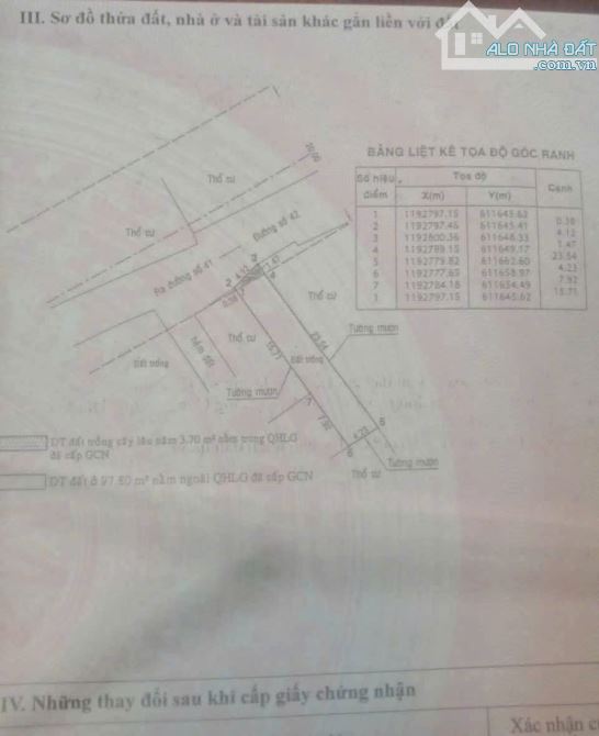 BÁN ĐẤT THỔ CƯ MẶT TIỀN ĐƯỜNG SỐ 42, BÌNH TRƯNG ĐÔNG QUẬN 2  đường 20M, Giá TL - 2