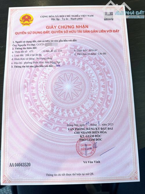 DỰ ÁN MỚI RA MẮT – 9 LÔ ĐẤT P. BIÊN HOÀ (Bửu Hoà cũ). Giá Đầu Tư - 4