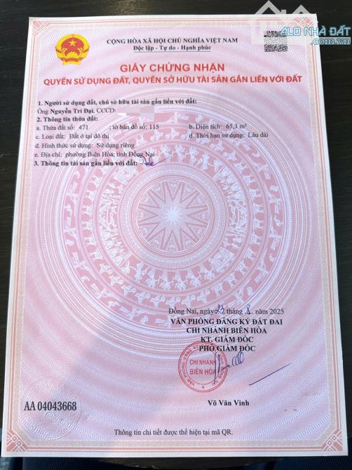 DỰ ÁN MỚI RA MẮT – 9 LÔ ĐẤT P. BIÊN HOÀ (Bửu Hoà cũ). Giá Đầu Tư - 5