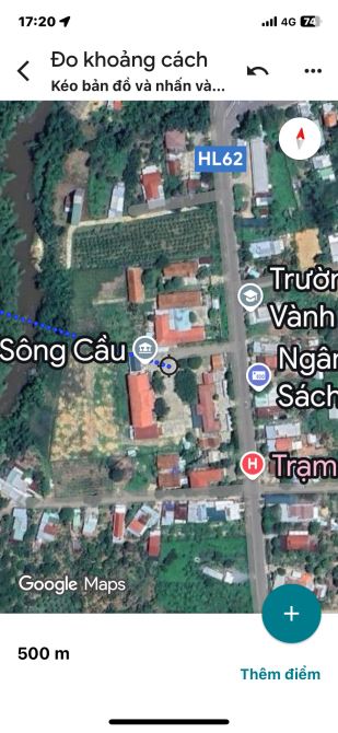 SCAU3 Chủ gởi bán lô đất 1060,4m2 có 200m2 Thổ cư còn lại là đất trồng cây lâu năm tại Thô - 5
