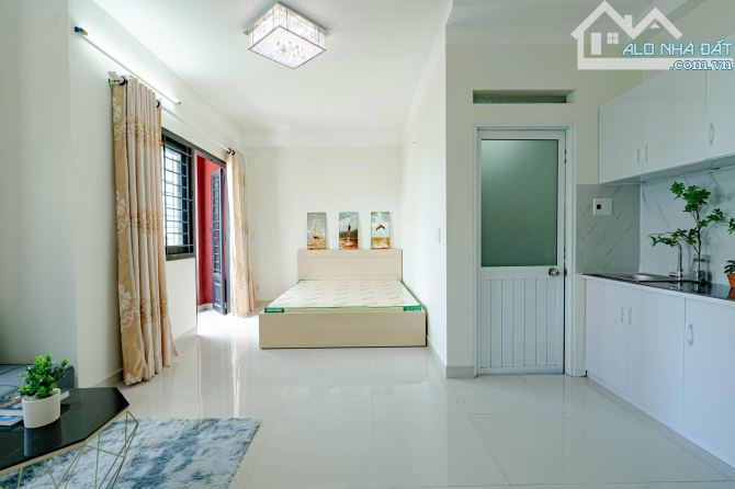 Studio ban công lớn - full nội thất - máy giặt riêng - tách bếp ngay chân cầu Nguyễn Vă - 6