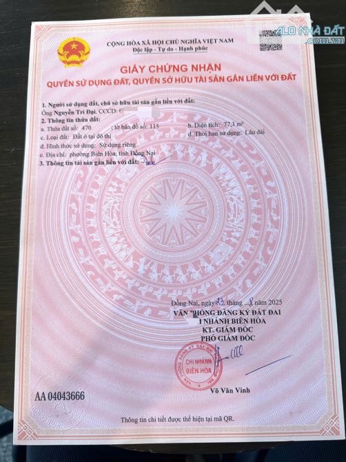 DỰ ÁN MỚI RA MẮT – 9 LÔ ĐẤT P. BIÊN HOÀ (Bửu Hoà cũ). Giá Đầu Tư - 8