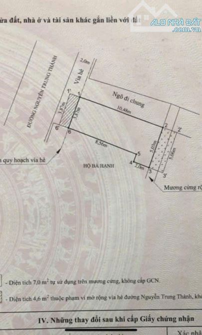 BÁN ĐẤT TẶNG NHÀ – MẶT ĐƯỜNG NGUYỄN TRUNG THÀNH, HÙNG VƯƠNG, HỒNG BÀNG