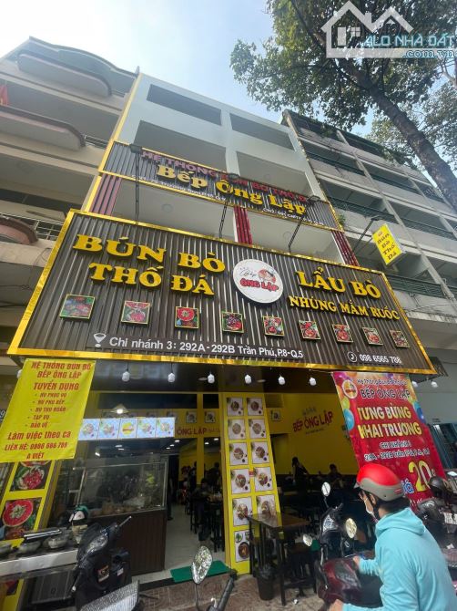 Bán Nhà Mặt Tiền Trần Phú – Quận 5 Đoạn 2 chiều. DT 8 x17,5m. 4 lầu .HĐT 110tr .giá 54tỷ