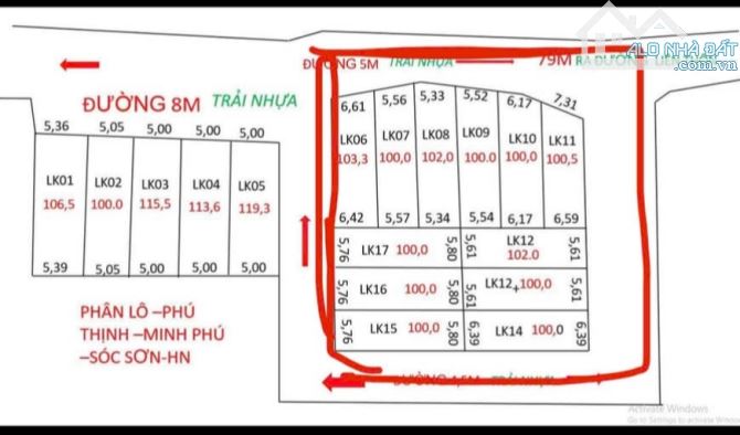 💥💥 HÀNG HIẾM. PHÂN LÔ TẠI PHÚ THỊNH - MINH PHÚ - SÓC SƠN - HÀ NỘI 💥  📍 Gần đường 14, g