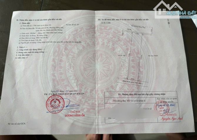 🏡 BÁN ĐẤT MẶT ĐƯỜNG HÀNG TỔNG – HẢI AN – VỊ TRÍ ĐẸP KINH DOANH TỐT 🚀  📍 Vị trí: Mặt đườ