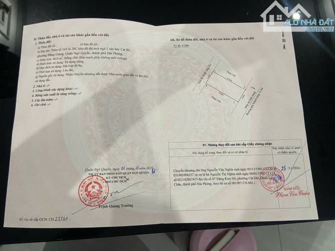 Lô đất 40m rẻ nhất đường Lê Hồng Phong sau BigC