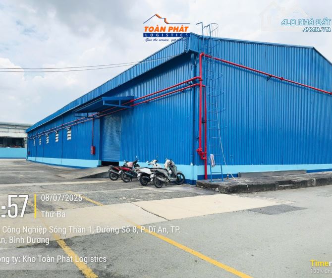 Toàn Phát Logistics - Cho thuê kho bãi đường số 8, KCN Sóng Thần 1, Dĩ An, Bình Dương