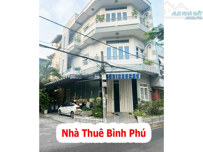 Nhà Thuê Góc MT Bình Phú - 4 x 10M - 13Tr/tháng - View Công Viên