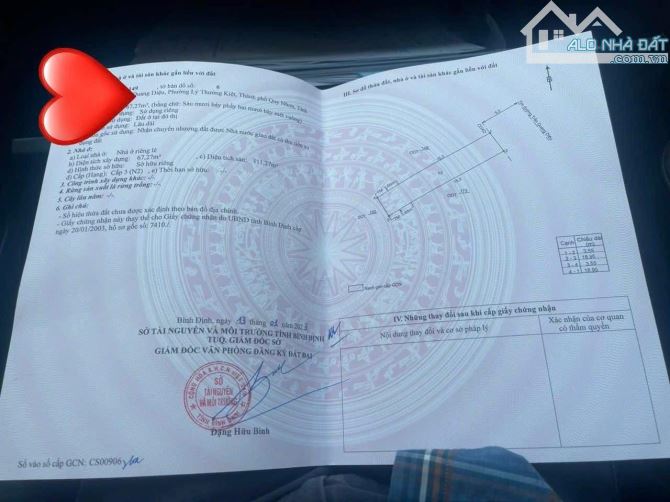 Bán nhà mặt tiền đường Trần quang diệu, trung tâm quy Nhỏn