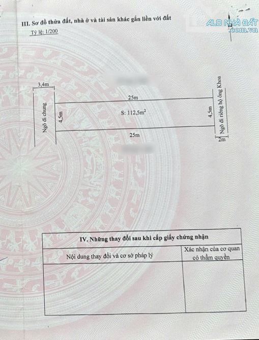 Chủ gủi bán lô đất ngõ 415 ngô gia tự