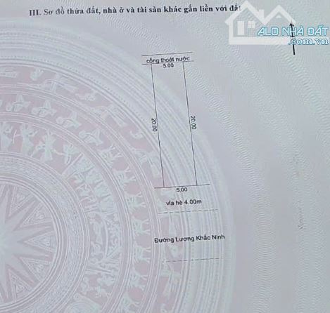 🥇 Bán đất mặt tiền đường 7m5 Lương Khắc Ninh (100 m2), Cẩm Lệ - Đà Nẵng, Giá 4.25 tỷ tl