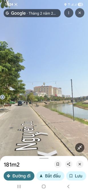 Bán lô đất 181m2 đường Nguyễn Du view sông Hoài Hội An