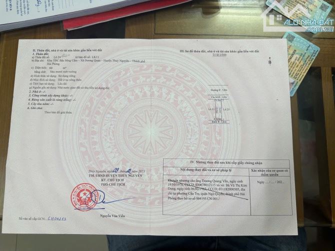 Bán đất Áp Tràn- Bắc Sông Cấm 60m áp dự án Nam Long giá chỉ hơn 3 tỷ