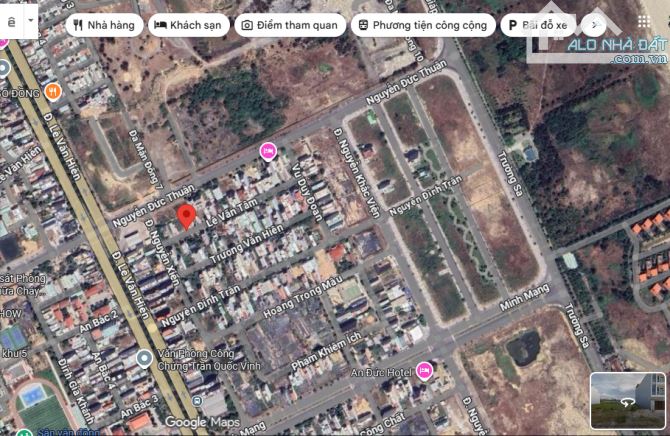 Bán cặp đất đường LÊ VĂN TÂM (Đường 7m5) gần bãi tắm Sơn Thủy , DT 180m2 giá 15ty5