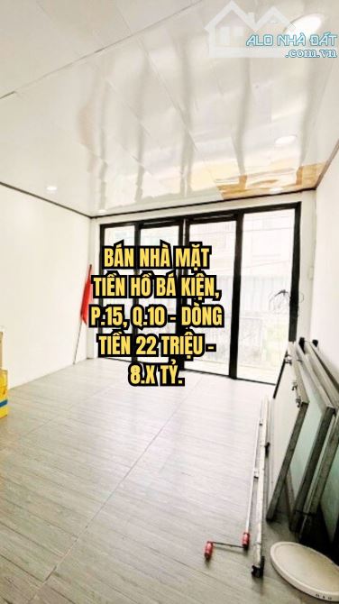 🏠 BÁN NHÀ MẶT TIỀN HỒ BÁ KIỆN, P.15, Q.10 - DÒNG TIỀN 22 TRIỆU - 8.X TỶ.