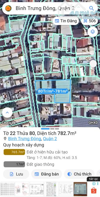BÁN ĐẤT MẶT TIỀN 61 NGUYỄN TRUNG NGUYỆT Quận 2 full thổ ngang 14.83m  Giá thương lượng