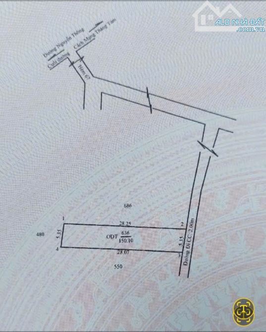 BÁN NỀN DIỆN TÍCH RỘNG HẺM 367 TRẦN QUANG DIỆU GIÁ 2 TỶ 1 - 1