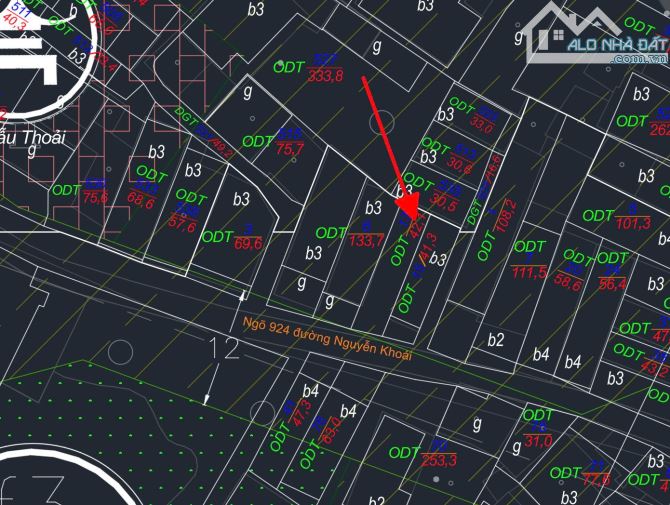 chính chủ bán gấp mảnh đất số 62 ngõ 924 nguyễn khoái,ô tô ,kd,🔥7.8 tỷ ,43m2.🔥 - 1