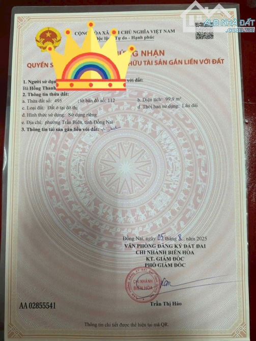 Bán đất 5x20m khu tđc phường Quang Vinh 4ty380 - 1