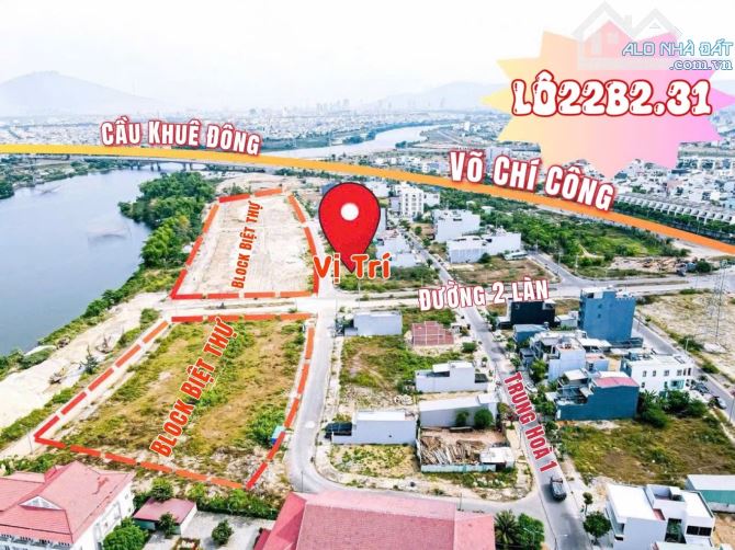 Cần Bán 4lô đất Ngũ Hành Sơn-đường Trung Hoà 1 sát cầu Khuê Đông, gần công viên Ven Sông - 1