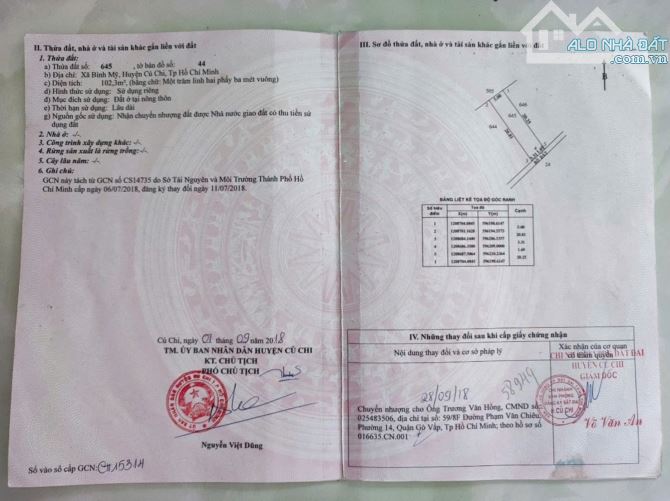 Bán đất sổ hồng riêng giá rẻ tại xã Bình Mỹ, huyện Củ Chi cũ diện tích 5x20 mét - 2