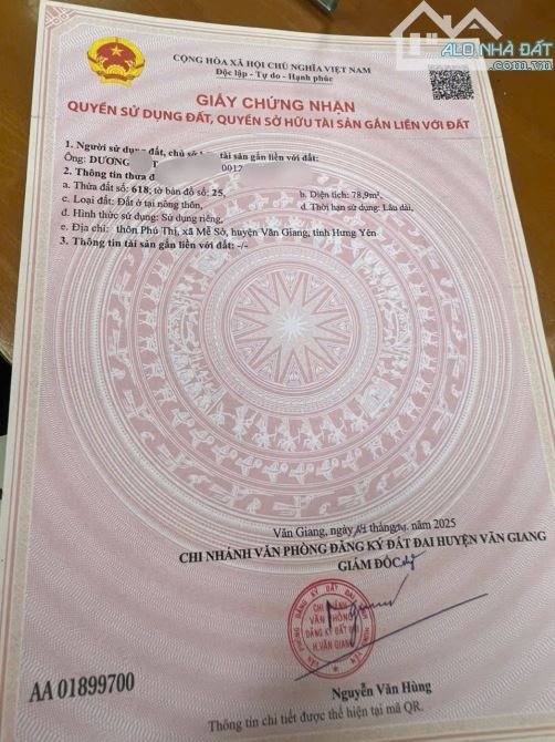 Hàng tuyển Mễ Sở, Văn Giang. tài chính 2tỷ 4 sở hữu mặt tiền 5m hậu, chiều sâu lý tưởng 16 - 2