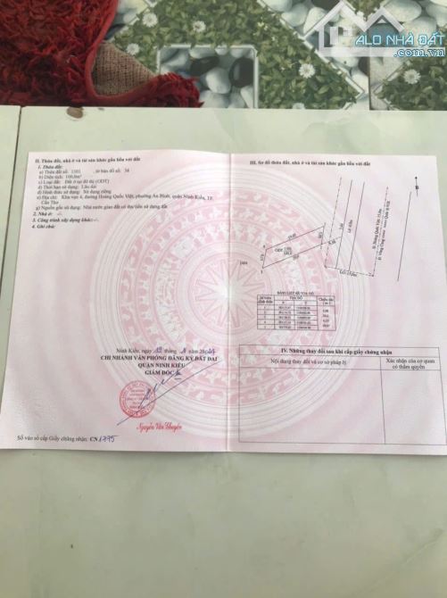 NỀN 10,5 TỶ MẶT TIỀN HOÀNG QUỐC VIỆT XÉO CA P AN BÌNH GẦN VÒNG XOAY NGÃ 5, TP CẦN THƠ - 2