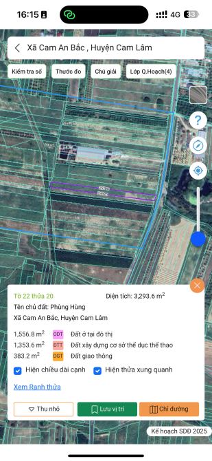 cần bán đất diện tích 3.293 m², mặt tiền Lập Định Suối Môn Cam An Bắc giá 16.5 tỷ - 2