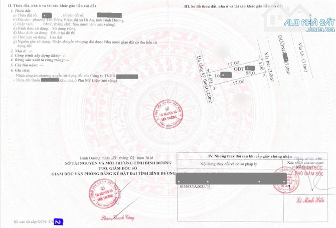 Bán đất 4x17m, đường D6 KDC Phú Mỹ Hiệp p.Tân Đông Hiệp kế chung cư Bcon - 2