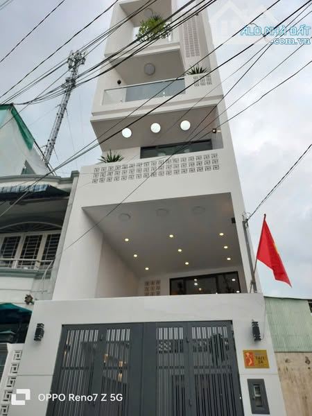 NHÀ 4 TẦNG SÂN THƯỢNG 4 X 16M2 CN 64M2  HẺM XE HƠI 8M  HUỲNH THIỆN LỘC GIÁ 7.5 TỶ - 2