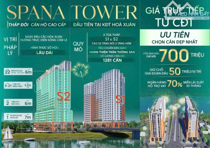 CĂN HỘ CAO CẤP NGAY CHÂN CẦU HOÀ XUÂN HÓT NHẤT, GIÁ CHỈ TỪ 1TY8 - 3