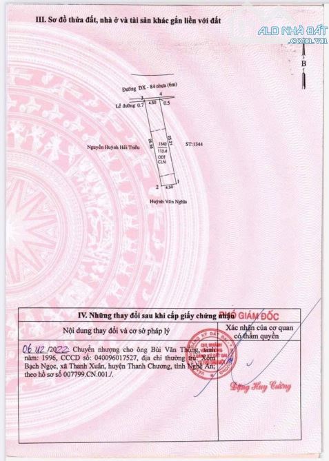 Đất mặt tiền Dx084, Định Hoà. Dt 4,5x25(60tc) giá 1tỷ950 - 3