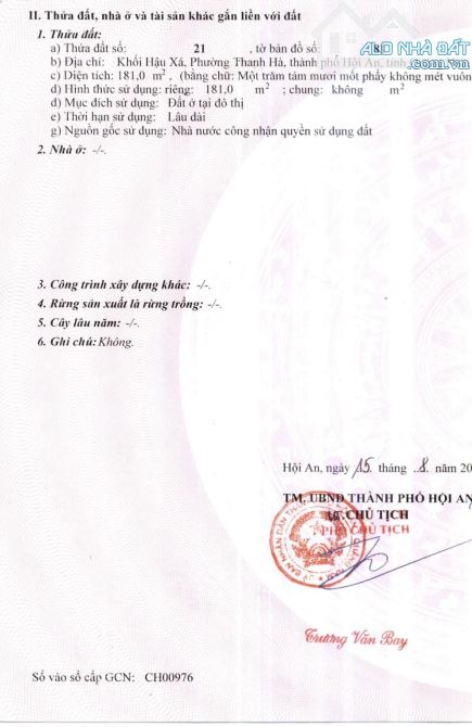 Bán lô đất 181m2 đường Nguyễn Du view sông Hoài Hội An - 3